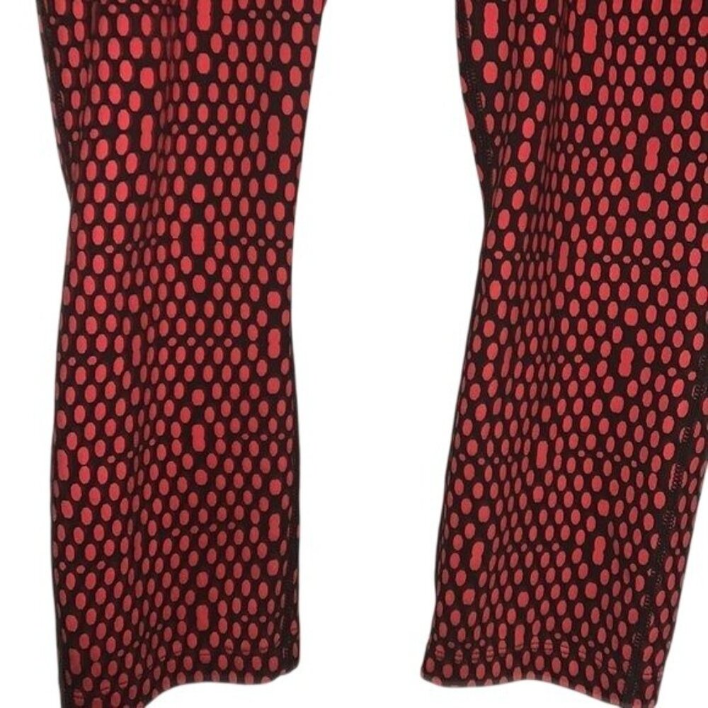 Nike Womens Dri-Fit Red & Black Polka Dot Compression Leggings Size M - Picture 6 of 9